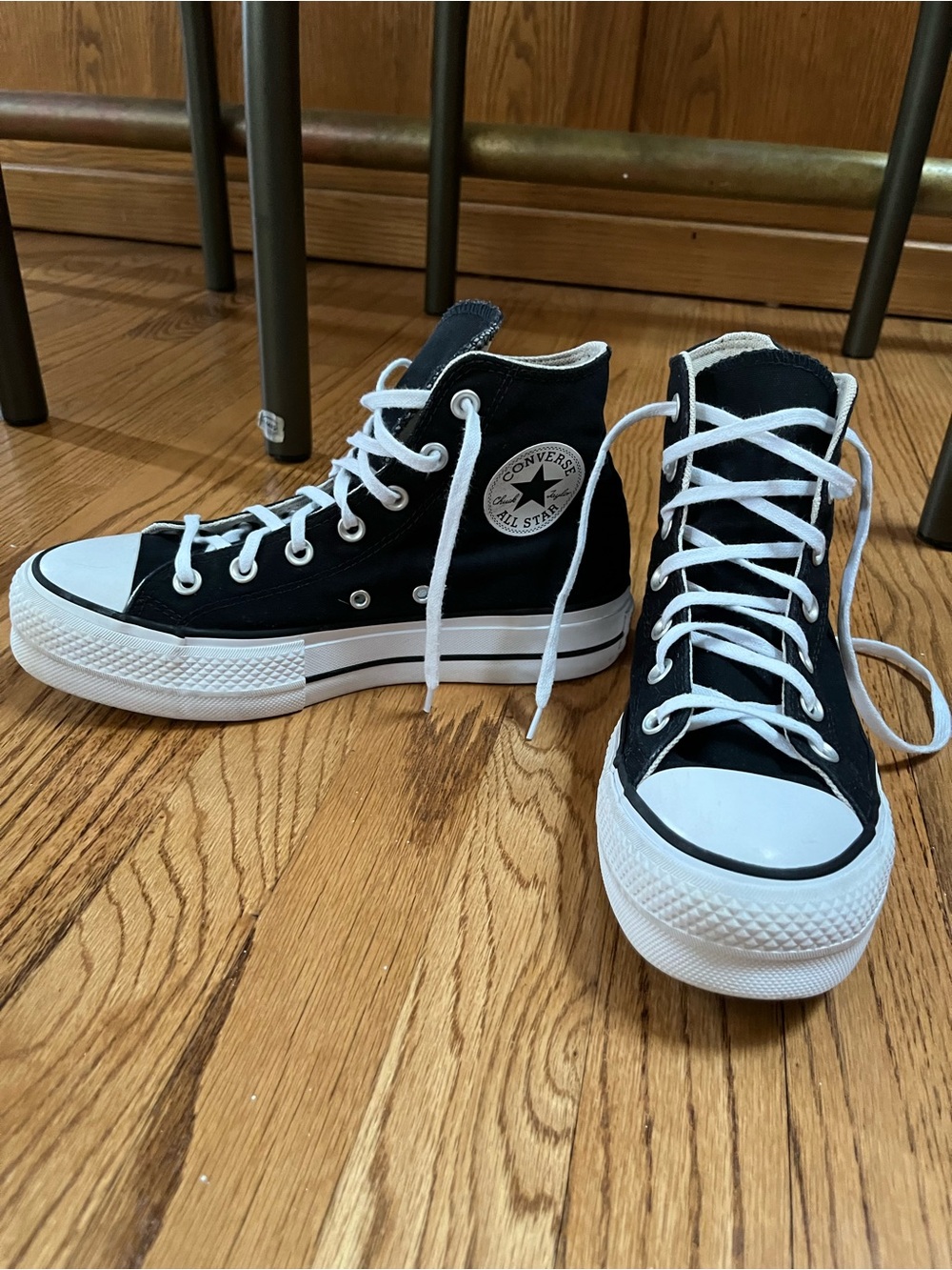 Converse High Top Sneakers - Black and White